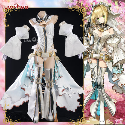 [Last Batch] INSTOCK-Uwowo Game Fate/Grand Order FGO Nero Claudius Bride Stage 2 Cosplay Costume