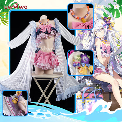 【In Stock】Uwowo Blue Archive Shirasu Azusa Swimsuit Summer Cosplay Costume