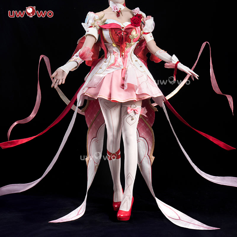 【BFCM PRESALE】Uwowo Honkai Impact 3: Elysia New Battlesuit "Hi♪ Love Elf" Cosplay Costume S-3XL
