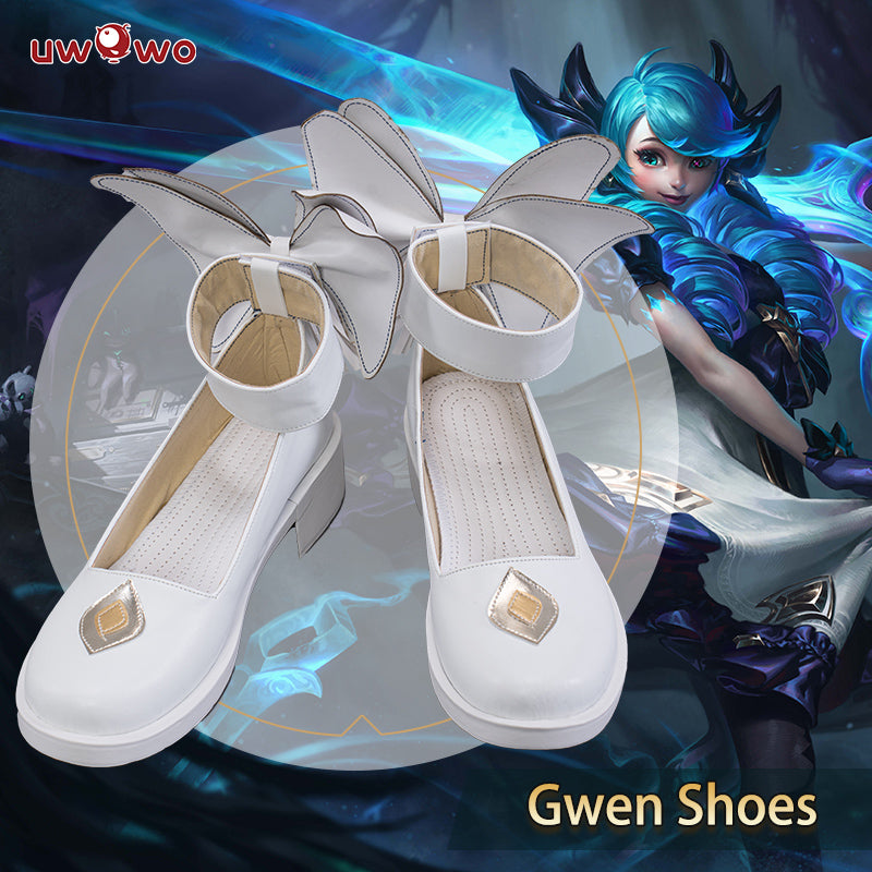 Uwowo Game LOL League of Legends Gwen Cosplay Shoes