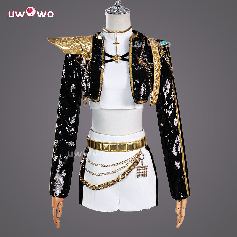 Uwowo Collab Series: Kpop GOLDEN Performance Black Suit Cosplay Costume XS-3XL
