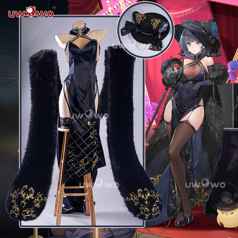 Uwowo Azur Lane Cheshire Cait Sith Crooner Gown Cosplay Costume