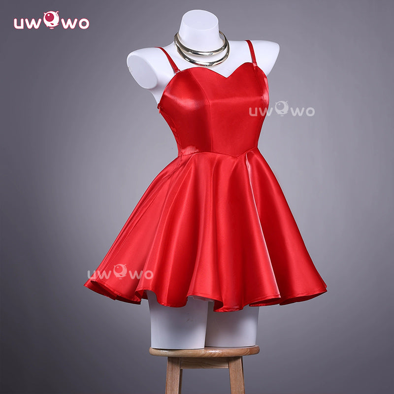 Uwowo Collab Series: Anime Panty Red Dress Panty & Stocking with Garterbelt Cosplay Costume XS-3XL