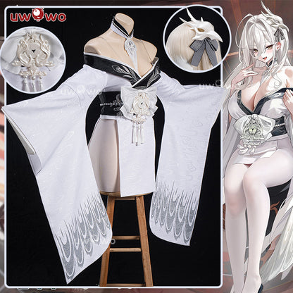 Uwowo Game Azur Lane IJN Hakuho Kimono Style Cosplay Costume