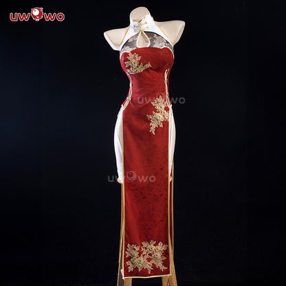 INSTOCK Uwowo Azur Lane Cheshire New Year Cheongsam Cosplay Costume