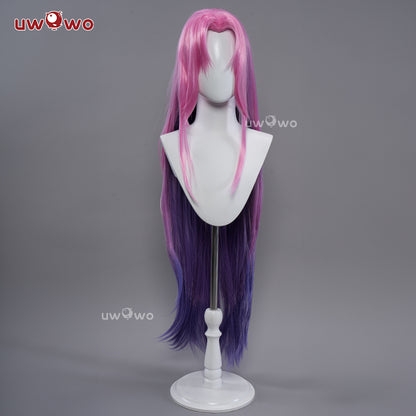 Uwowo Game Rose Cosplay  Wig Long Pink Hair