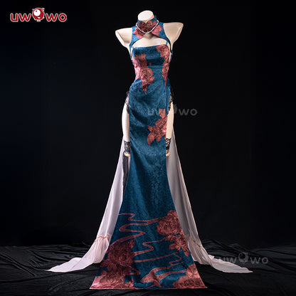 【In Stock】Uwowo Game Azur Lane Chien Wu Cheongsam Gown Boudoir Cosplay Costume