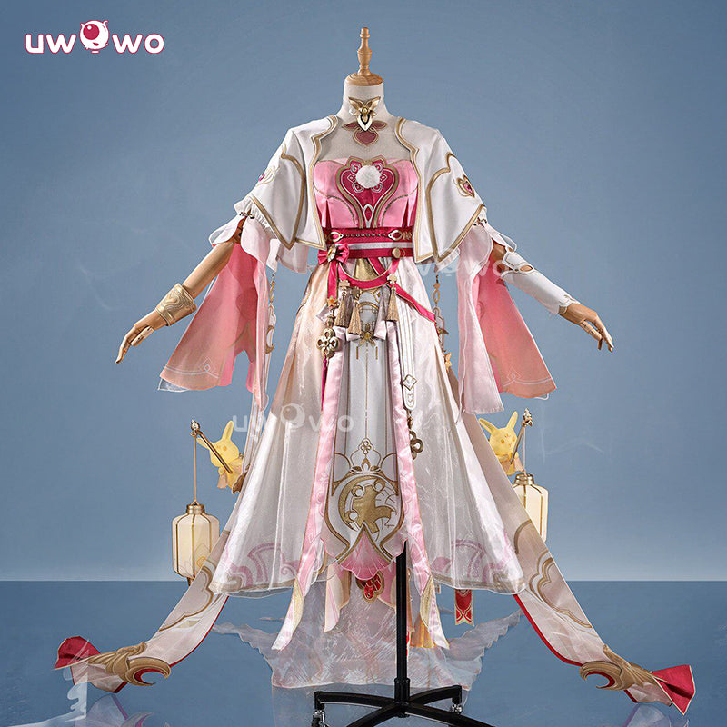 Uwowo Collab Series: Deluxe Elysia Hi ♪ Love Elf ♡ Lunar Grace Honkai Impact 3 New Skin Cosplay Costume S-2XL