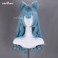 Uwowo Genshin Impact Yumemizuki Mizuki Cosplay Wig Long Blue Hair