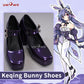 Uwowo Genshin Impact Fanart Keqing Bunny Suit Cute Cosplay Shoes