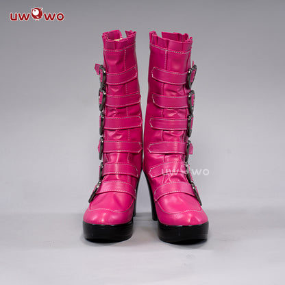 Uwowo Draculaura Spiderweb Cape Beret Gothic Dress Cosplay Shoes Boots