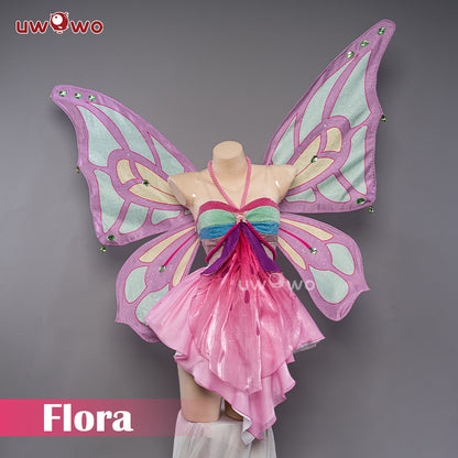 S-3XL Uwowo Flora Cosplay Princess Wings Cosplay Fairy Club Costumes