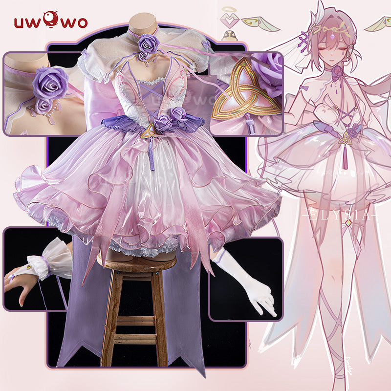 IN STOCK Uwowo Honkai Impact 3: Elysia Fanart 'Luminous Sands' Dress Cosplay Costume