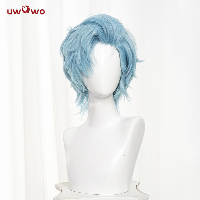 Uwowo Anime Oshi no Ko Season 2 Aqua Cosplay Wig Short Blue Hair