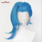 【Pre-sale】Uwowo LOL: Arcane Fractured Jinx Cosplay Costume Wig Long Blue Hair