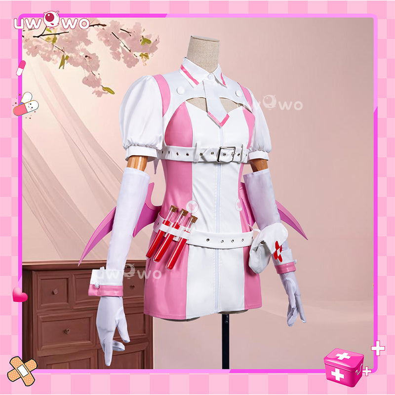 Uwowo Collab Series: Muse Dash Buro Nocturne Bloodheir Nurse Hallowenn Cosplay Costume S-2XL