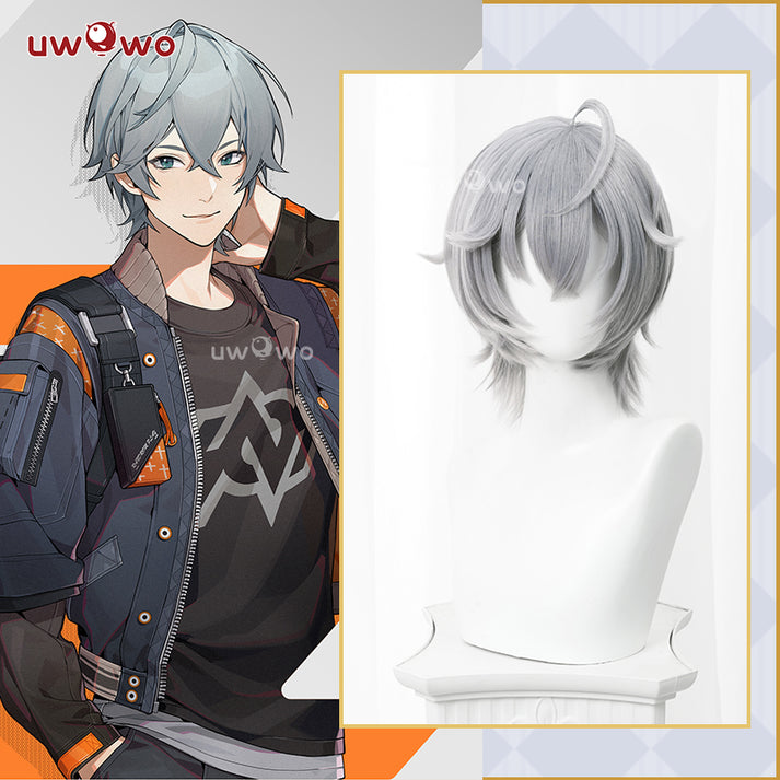 Uwowo Game Zenless Zone Zero/ZZZ Wise Cosplay Wig Short Grey Hair ...