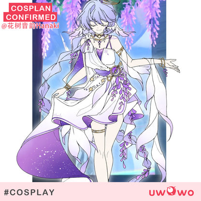 S-3XL INSTOCK Uwowo Game Honkai Star Rail Fanart Robin Wisteria Gown Cosplay Costume