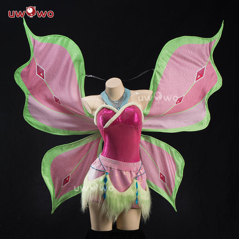 [Last Batch]【Pre-sale】Uwowo Flora S4 Winter Fairy Club Transformation Cosplay Costume S-3XL