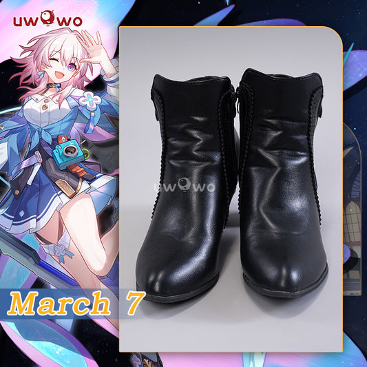 Uwowo Honkai Star Rail March 7th Ice Preservation HSR Cosplay Shoes Boots