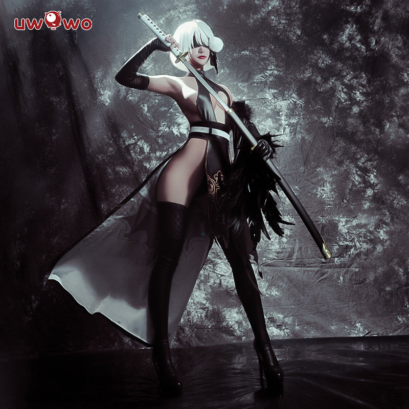 Uwowo Nier: Automata 2B Shinobi Cheongsam Fanart ver. Plus Size Cosplay Costume