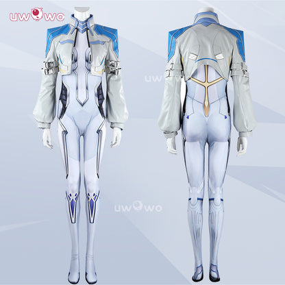 Uwowo Collab Series: Game Cosplay Women Bodysuit Whikte Skin Costume / Dagger Cosplay Costume Strategist