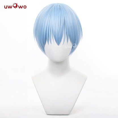 Uwowo Anime Frieren: Beyond Journey's End Himmel Cosplay Wig Short Blue Hair