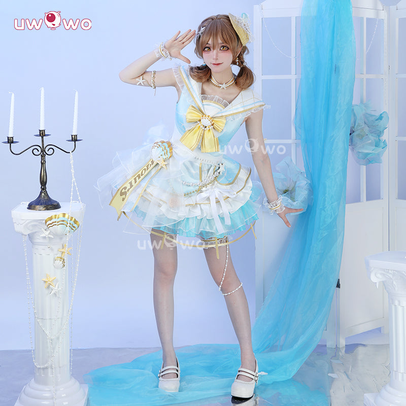 Uwowo Collab Series: Love Live! Kunikida Hanamaru Luxury Cruise Aqours School Idol Festival Cosplay Costume XS-2XL