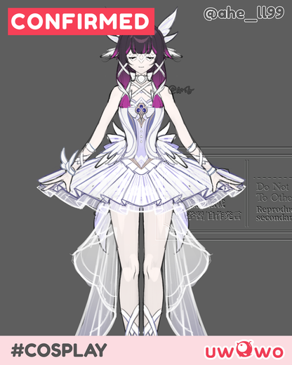 CONFIRMED Uwowo Deposit Poll - Genshin Impact Columbina Ballet Fanart White Swan Cosplay Costume