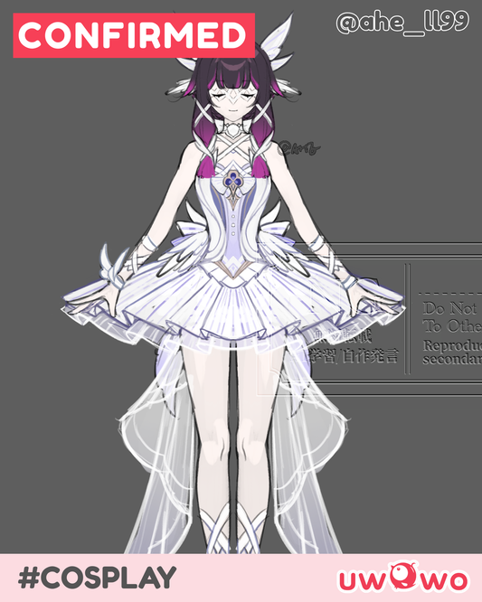 CONFIRMED Uwowo Deposit Poll - Genshin Impact Columbina Ballet Fanart White Swan Cosplay Costume