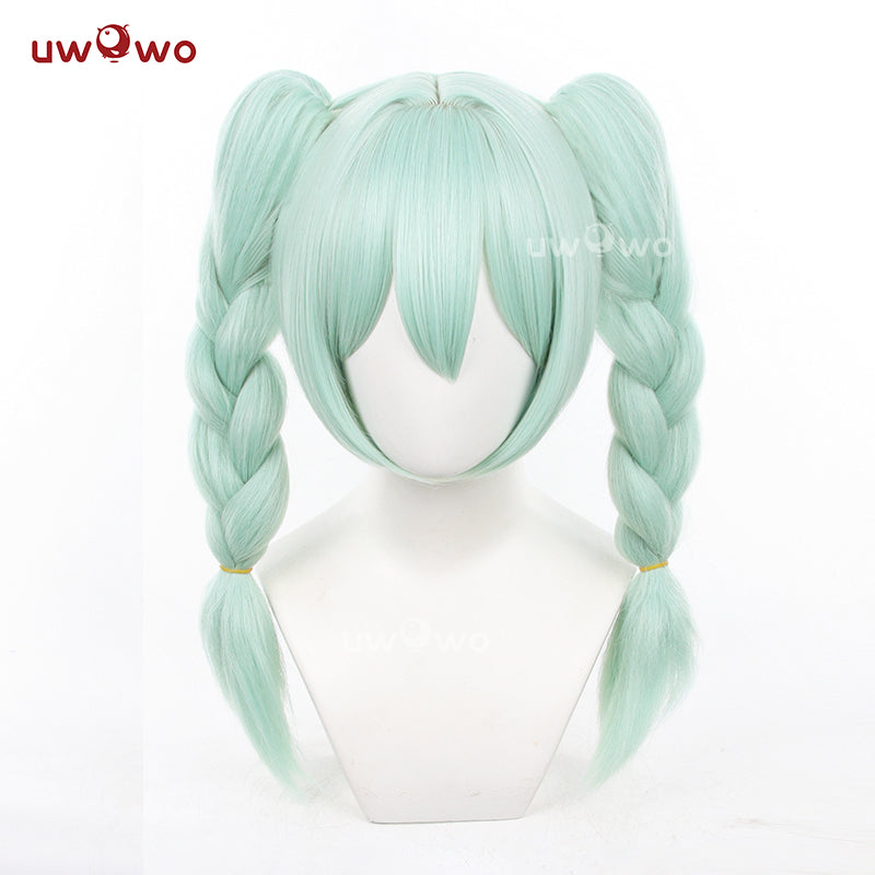 【Pre-sale】Uwowo V Singer Cute Bunny Cosplay Wig Middle Light Green Hair