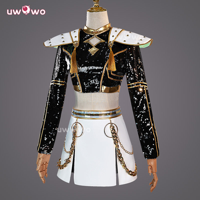 Uwowo Collab Series: Kpop Zoey GOLDEN Performance Black Suit Cosplay C ...