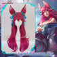【Pre-sale】Uwowo League of Legends LOL Spirit Blossom Ahri Fox Cosplay Wig With Ears Long Hair