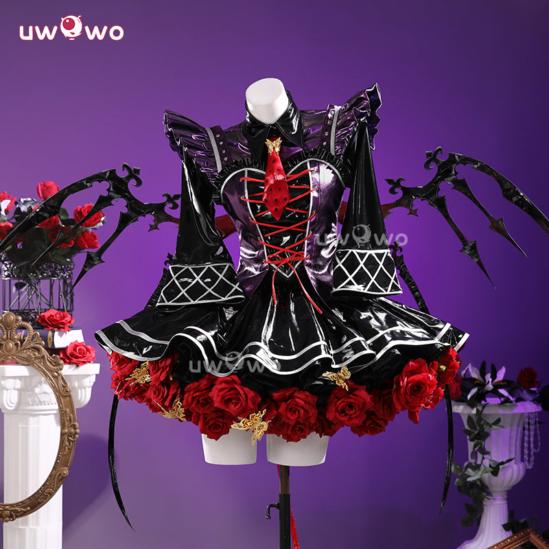 Uwowo Collab Series: Anime Inspired Gothic Celestia Devil Halloween Cosplay Costume S-3XL