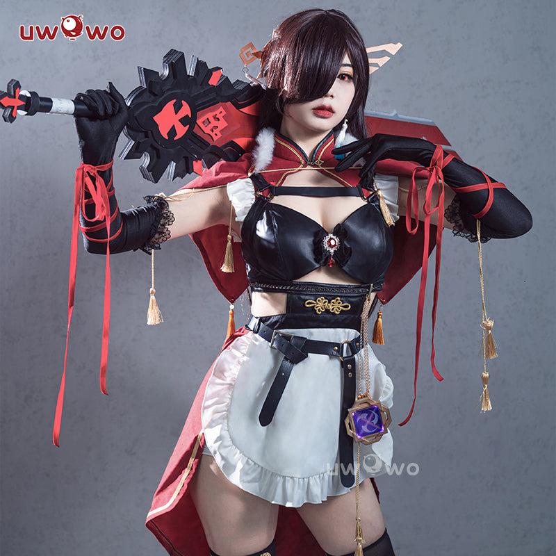 【Clearance Sale】Exclusive Authorization Uwowo Game Genshin Impact Fanart Beidou Maid Ver Cosplay Costume