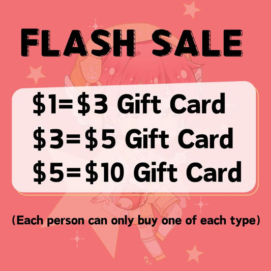 【Gift Card Flash sale】Uwowo 2026 12TH ANNIVERSARY SALE Gift Card Flash Sale $3 $5 $10 Flash Sale (00:00 21ST-00:00 22ND APR)