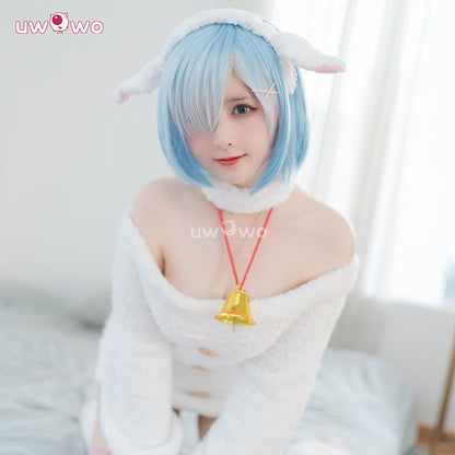 Uwowo Collab Series:Re:Zero Lost in Memories Rem Furry Sheep Cosplay Costume