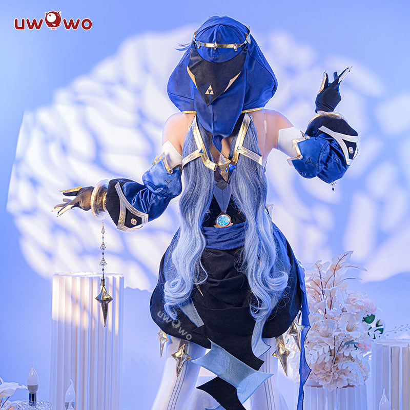 [Last Batch]【Special Discount】Uwowo Genshin Impact Layla Sumeru Cryo Female Cosplay Costumes