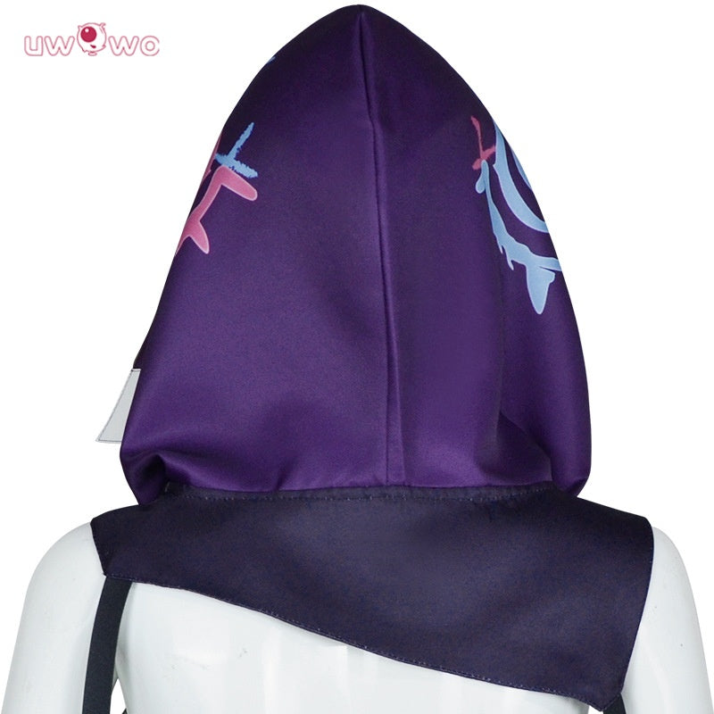 Uwowo Collab Series: LOL Jinx Arcane Shark Hoodie Cloak Cosplay Costume