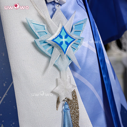 Uwowo Collab Series: Genshin Impact Tsaritsa Anastasya Snezhnaya Cryo Archon Metal Props Cosplay Costume XS-2XL