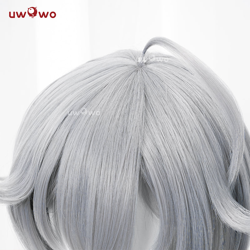 Uwowo Game Zenless Zone Zero/ZZZ Wise Cosplay Wig Short Grey Hair