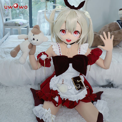 【Clearance】[Last Batch]【In Stock】Exclusive Uwowo Game Genshin Impact Fanart Maid Ver Klee Maid Cosplay Costume