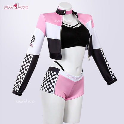 Uwowo Collab Series: Anime My Dress-Up Darling Marin Kitagawa Pink Race Queen Cosplay Costume S-2XL