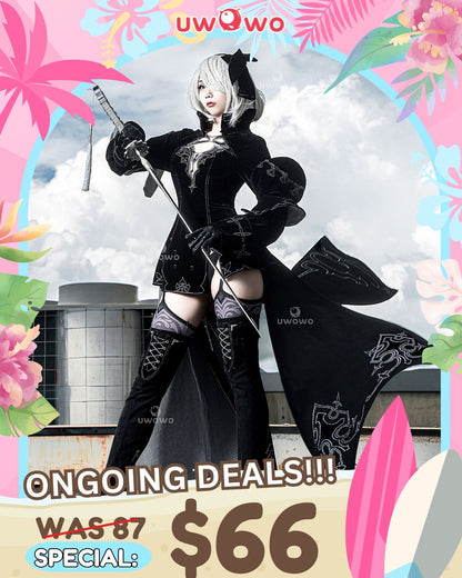 【Special Discount】INSTOCK S-3XL Uwowo Nier: Automata 2B Reincarnation Alternate Battler Outfit Cosplay Costume