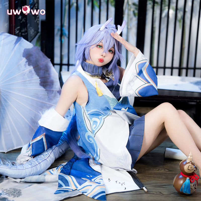 Uwowo Collab Series: Honkai Star Rail Bailu Healer Lady Dragon HSR Cosplay Costume