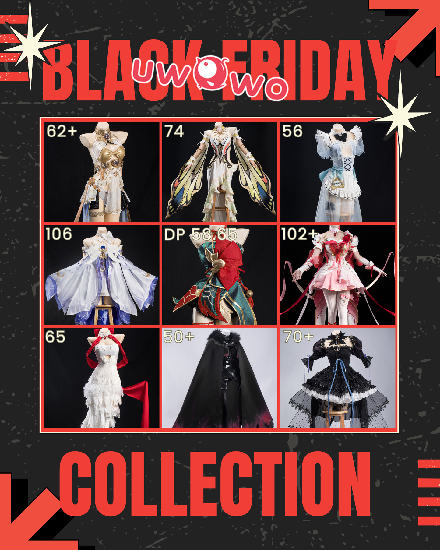 【Event Details】Uwowo Black Friday Cyber Monday Sale BFCM 11/28 00:00 ~ 12/03 23:59 PT
