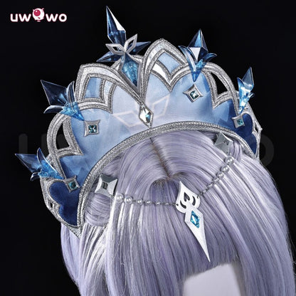Uwowo Collab Series: Genshin Impact Tsaritsa Anastasya Snezhnaya Queen Cryo Archon Cosplay Costume XS-2XL