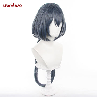 Uwowo Game Honkai Star Rail HSR Yunli Yun Li Cosplay Wig Long Dark Blue Hair