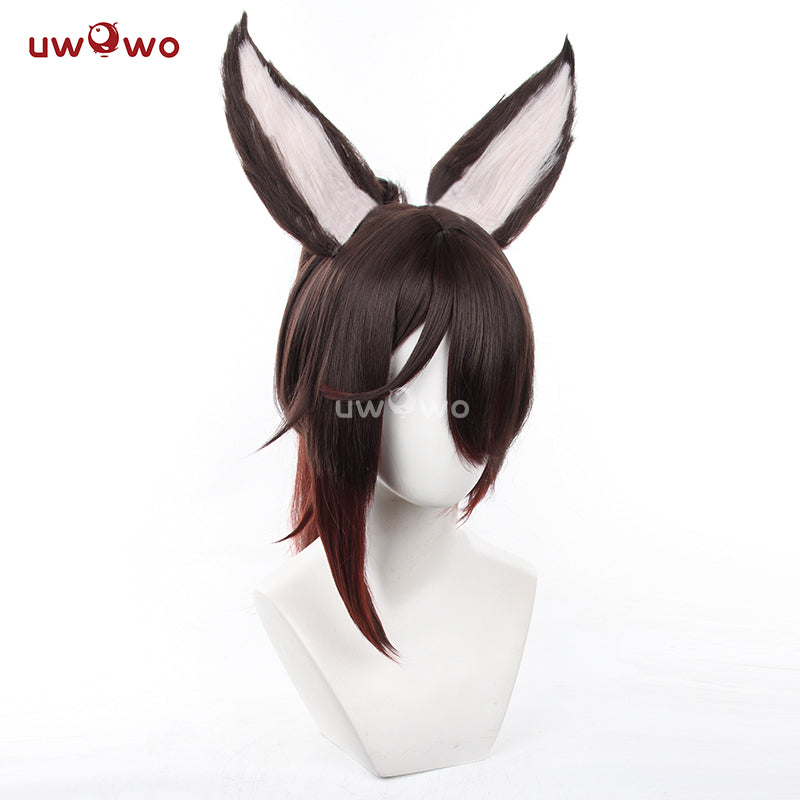 Uwowo Honkai Star Rail Tingyun Cosplay Wig Brwon Hair With Ears