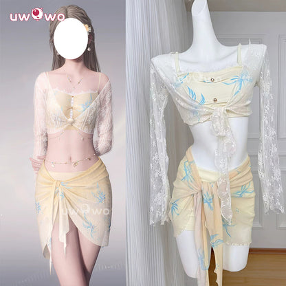 Uwowo Collab Series: Love and Deepspace MC 'My' Coral Dreams Rafayel Couple Water-Ready Swimsuit Cosplay Costume S-XL